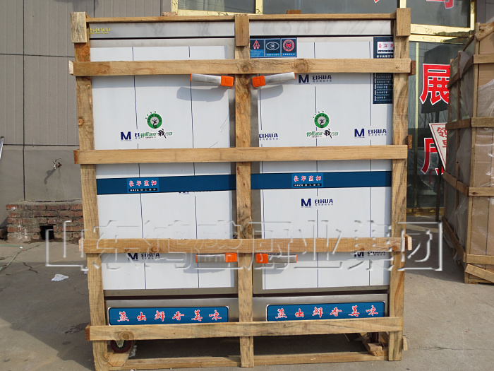 【实拍】湖南怀化客户定做一台双门蒸柜包装发货
